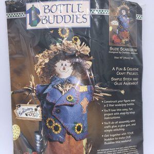Suzie Scarecrow Dimensions Bottle Buddies Fall Autumn Thanksgiving Halloween